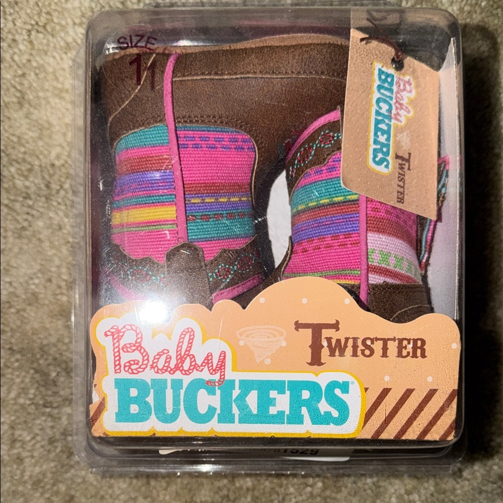 Twister Kids Boots with Multicolor Stripes